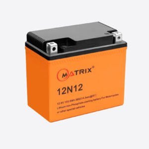 Matrix Lithium 12.8V 12AH LiFePO4 Starting Battery For Motorbikes