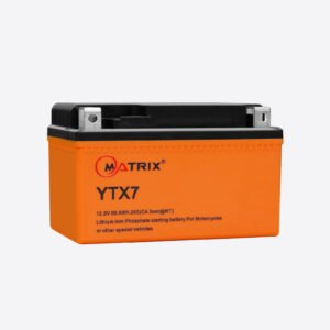 Matrix Lithium 12.8V 7AH LiFePO4 Starting Battery For Motorbikes YTX7