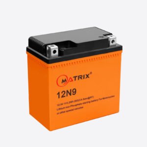 Matrix Lithium 12.8V 9AH LiFePO4 Starting Battery For Motorbikes